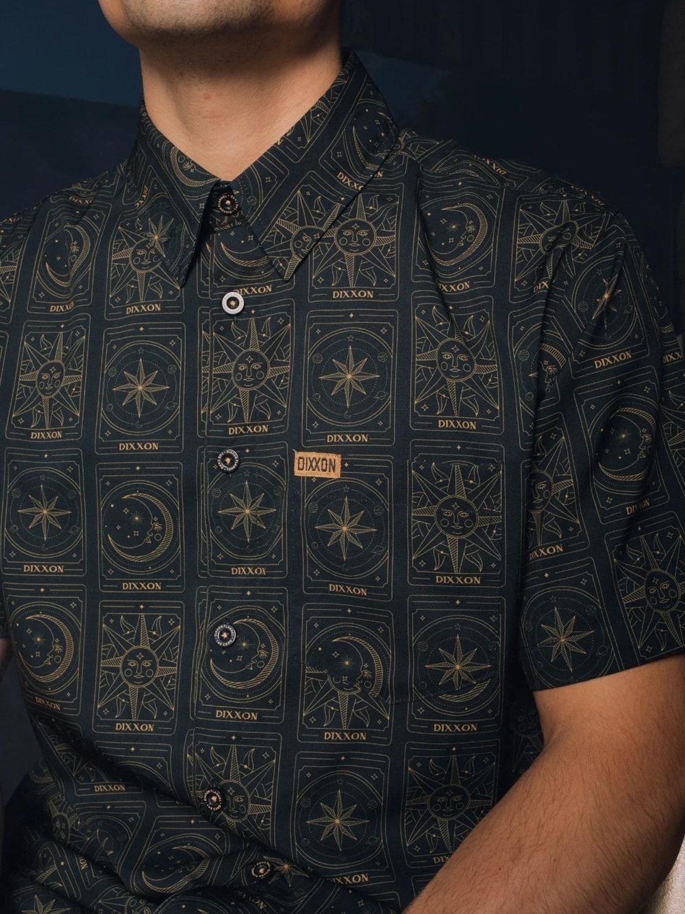 DIXXON Flannel Company The Card Party Tarot Pattern Button Up Large